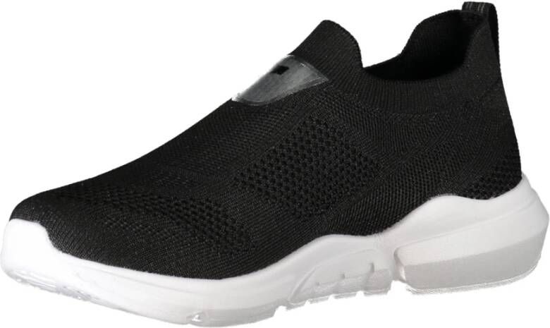 GAS Sportieve Gebreide Sneakers met Elastisch Detail Black Dames