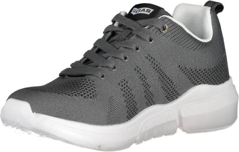 GAS Sportieve Grijze Veterschoenen met Contrastdetails Gray Heren