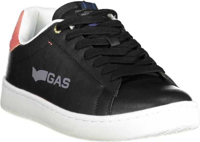 GAS Sportieve herenschoenen zwart veters Black Heren