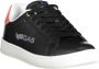 GAS Sportieve Zwarte Vetersneakers met Logo Black Heren - Thumbnail 2