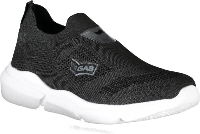 GAS Sportieve Slip-On Sneakers met Elastiek Black Heren