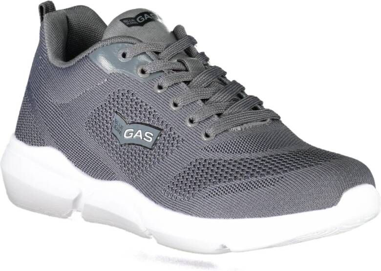 GAS Sportieve Veterschoenen Grijs Freespirit Knit Gray Heren