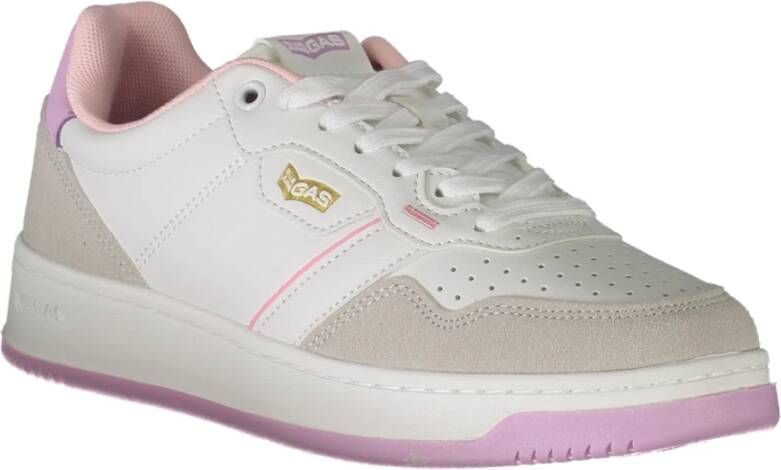 GAS Sportieve Veterschoenen met Contrastdetails White Dames