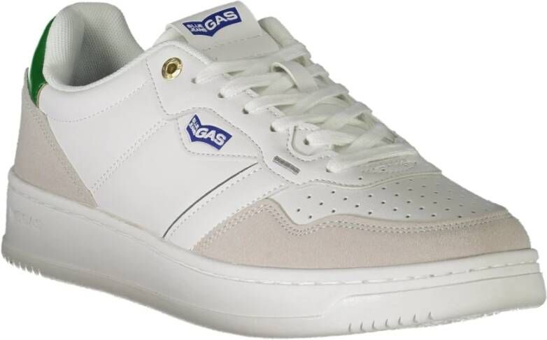 GAS Sportieve Veterschoenen met Contrastdetails White Heren