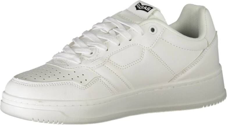 GAS Sportieve Vetersneakers Wit Contrastdetails White Dames