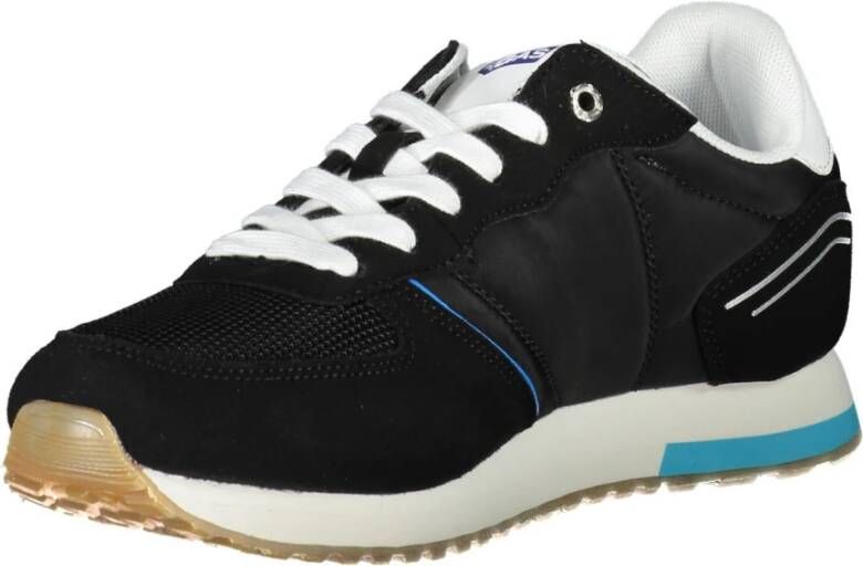 GAS Sportieve Vetersneakers Zwart Black Heren