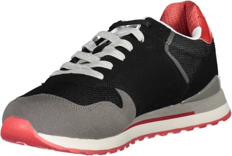 GAS Sportieve Vetersneakers Zwart Black Heren