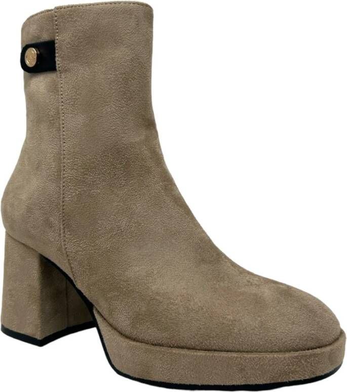 Gattinoni Enkellaarsjes Beige Dames