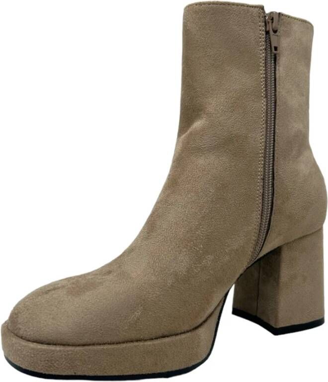 Gattinoni Enkellaarsjes Beige Dames