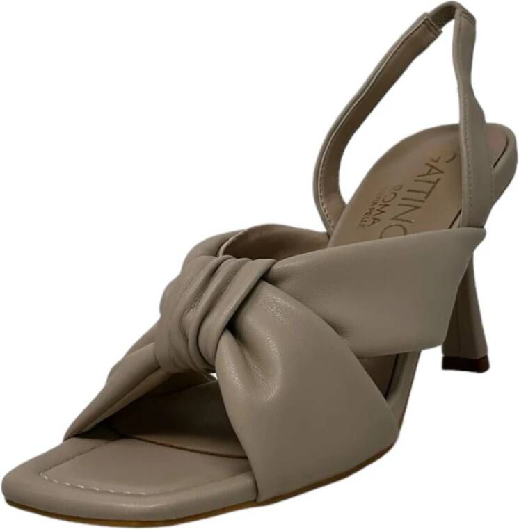 Gattinoni Hoge hak sandalen Beige Dames