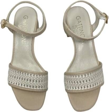 Gattinoni Hoge hak sandalen White Dames