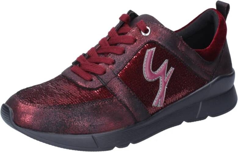 Gattinoni Pailletten Damessneakers Red Dames