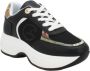 Gattinoni Zwarte Sneakers met Witte Contrastinzetten en Planetariumprint Black Dames - Thumbnail 2