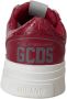 Gcds Bordeaux Monogram Sneaker met Logo Red Dames - Thumbnail 2