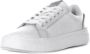 Gcds Witte leren sneaker met grijs inzetstuk White Heren - Thumbnail 8