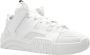 Gcds Logo Mesh Sneakers Witte Rubberen Zool White Dames - Thumbnail 4