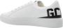 Gcds Witte Logo Sneakers Veters Rubberen Zool White Dames - Thumbnail 4