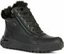 Geox Zwarte Casual Gesloten Platte Booties Black Dames - Thumbnail 10