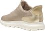 Geox Beige Casual Textiel Sneakers met 3 cm Rubberen Zool Beige Dames - Thumbnail 5