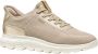 Geox Beige Casual Textiel Sneakers met 3 cm Rubberen Zool Beige Dames - Thumbnail 6