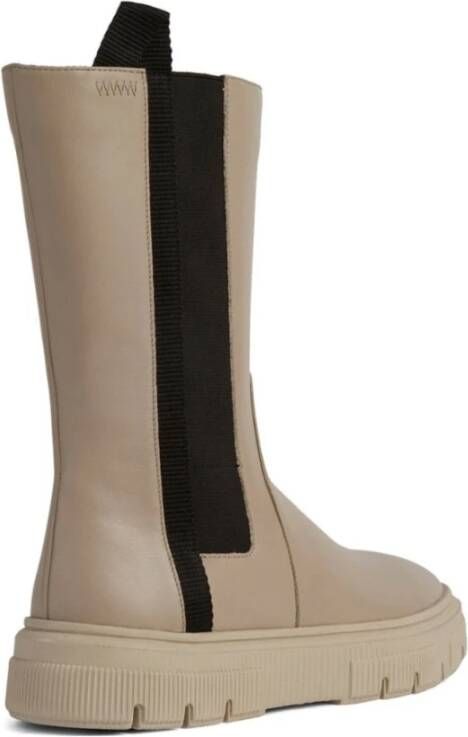 Geox Beige Enkellaarzen voor vrouwen Beige Dames