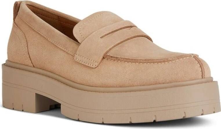 Geox Beige Loafers voor vrouwen Beige Dames