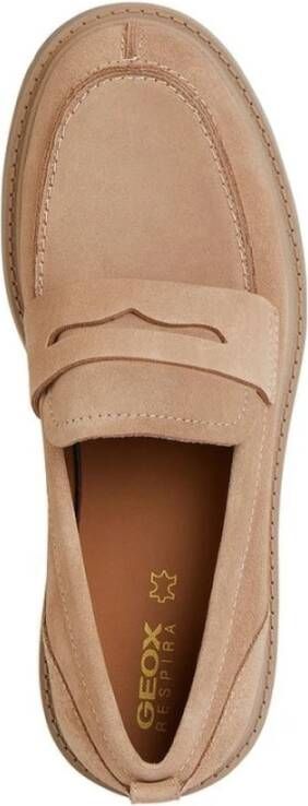 Geox Beige Loafers voor vrouwen Beige Dames