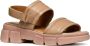 Geox Beige Platte Sandalen Lisbona Skin Beige Dames - Thumbnail 2