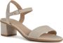 Geox Beige Platte Sandalen voor Vrouwen Beige Dames - Thumbnail 8