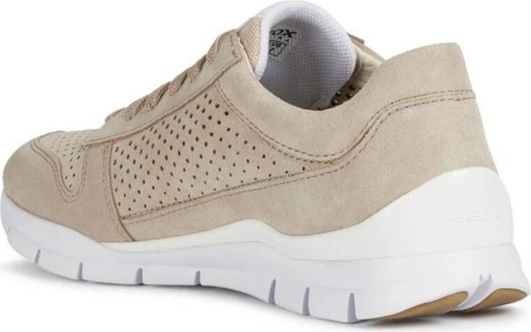 Geox Beige Sneakers voor Vrouwen Beige Dames