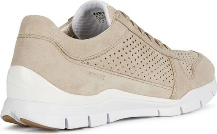 Geox Beige Sneakers voor Vrouwen Beige Dames