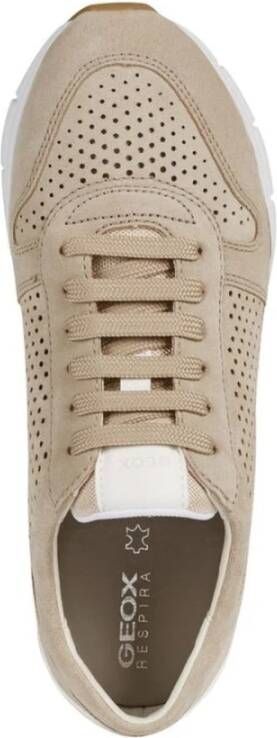 Geox Beige Sneakers voor Vrouwen Beige Dames