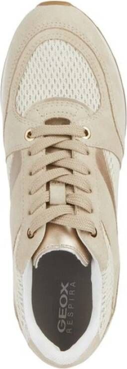 Geox Beige Sneakers voor Vrouwen Beige Dames