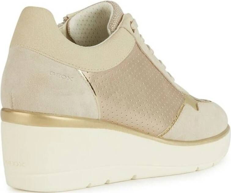 Geox Beige Sneakers voor Vrouwen Beige Dames