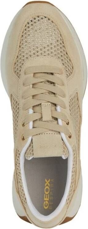 Geox Beige Sneakers voor Vrouwen Beige Dames