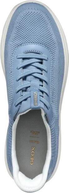 Geox Blauwe Casual Textiel Sneakers Vrouwen Blue Dames