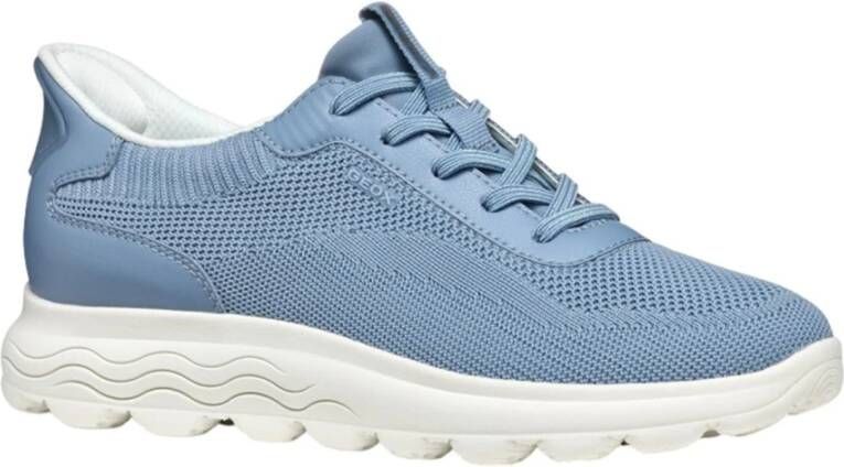 Geox Blauwe Casual Textiel Sneakers Vrouwen Blue Dames