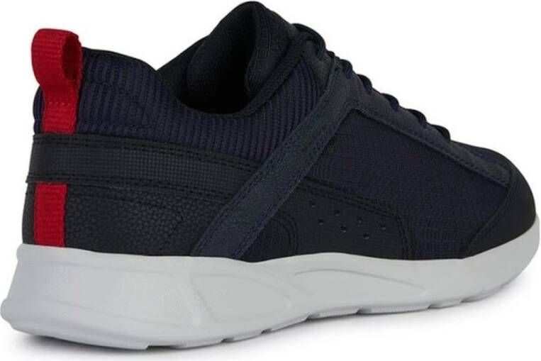 Geox Blauwe Sanzio Sneakers voor Mannen Blue Heren