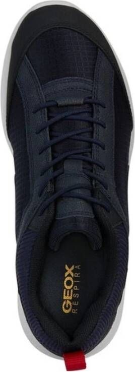 Geox Blauwe Sanzio Sneakers voor Mannen Blue Heren