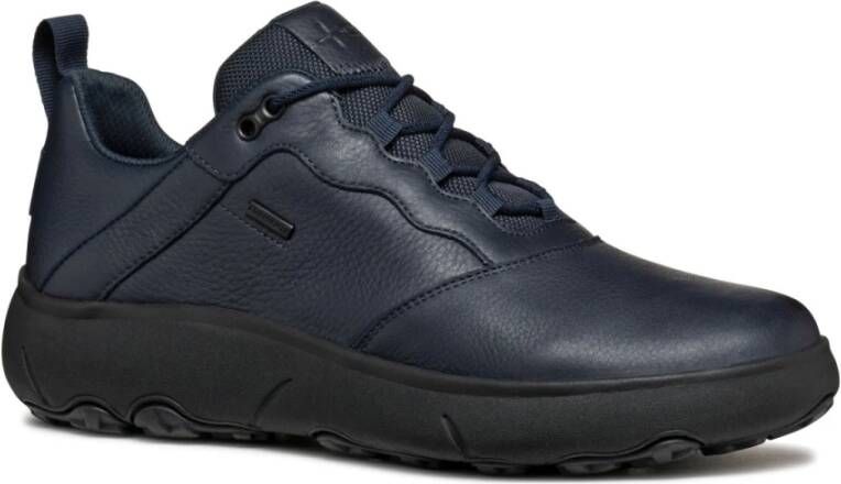 Geox Blauwe Vrijetijds Sneakers voor Mannen Blue Heren