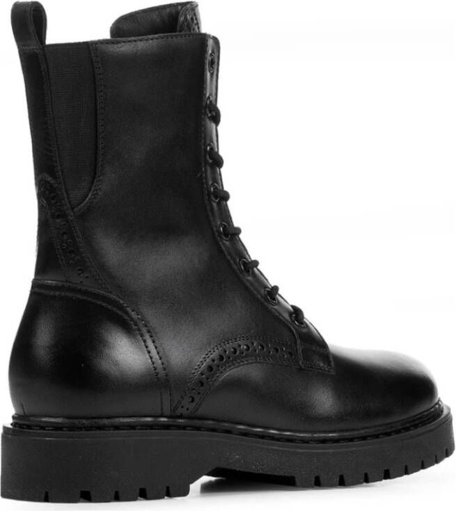 Geox Bleyze Lace-up Boots Zwart Dames