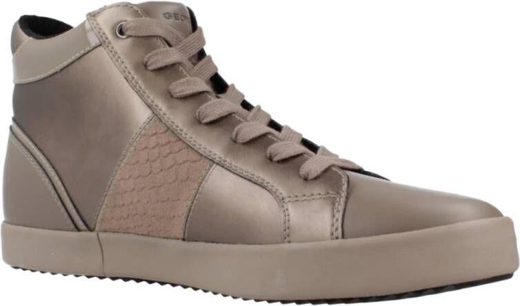 Geox Bloemen Sneakers voor Vrouwen Brown Dames