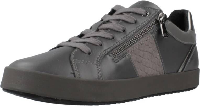 Geox Bloemen Sneakers voor Vrouwen Gray Dames