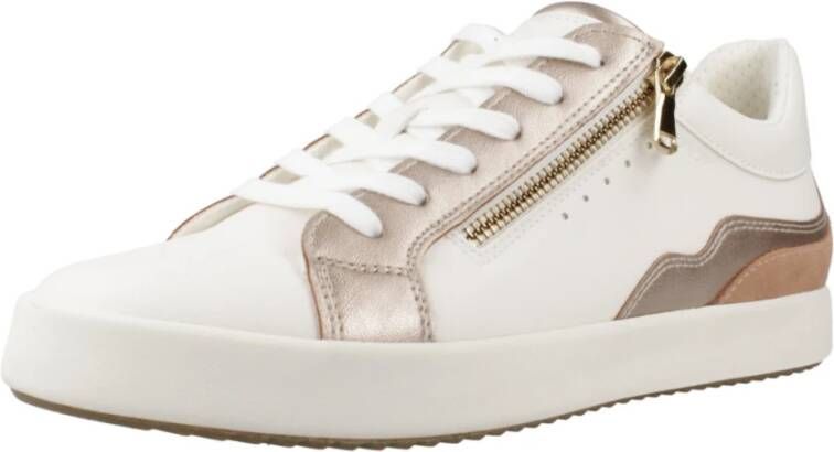 Geox Bloemen Sneakers voor Vrouwen White Dames