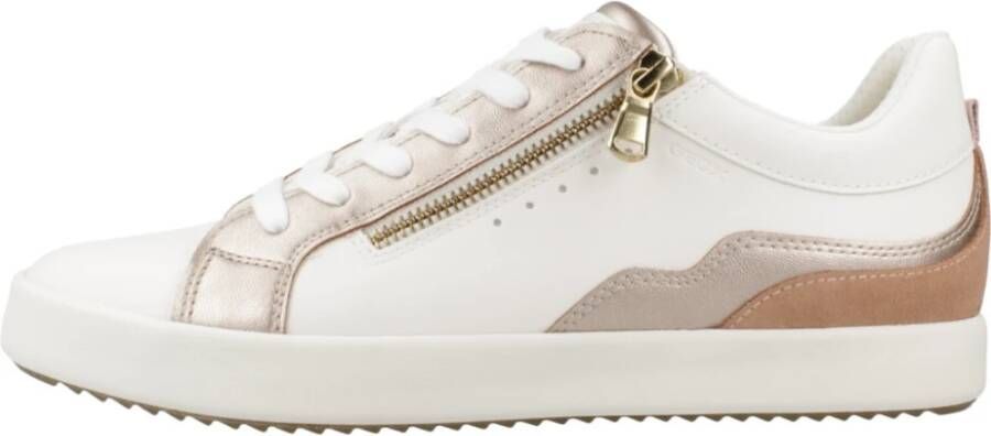 Geox Bloemen Sneakers voor Vrouwen White Dames