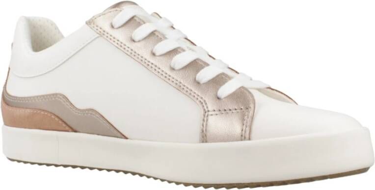 Geox Bloemen Sneakers voor Vrouwen White Dames