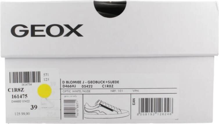 Geox Bloemen Sneakers voor Vrouwen White Dames