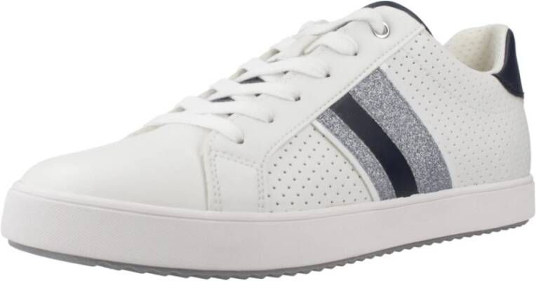 Geox Bloemen Sneakers voor Vrouwen White Dames