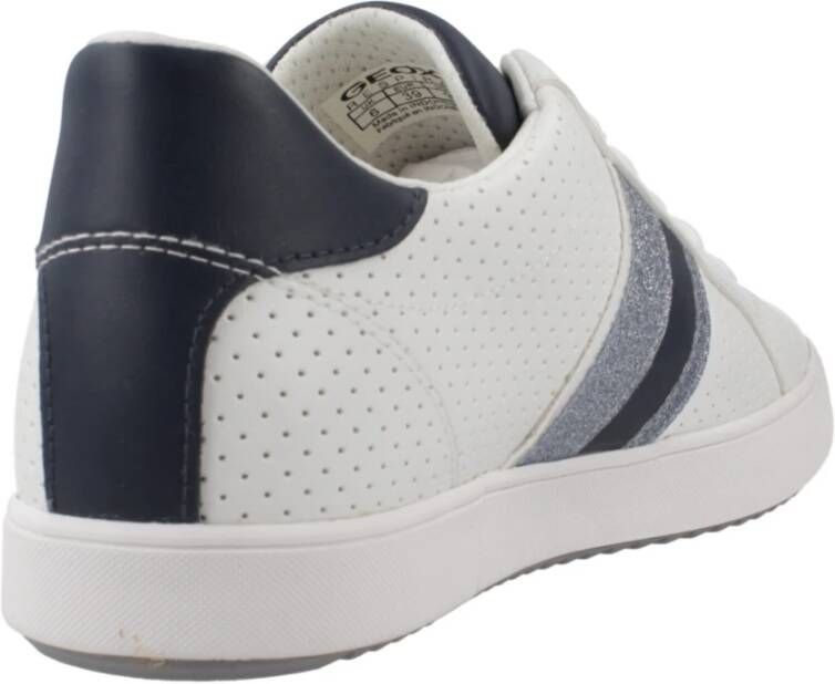 Geox Bloemen Sneakers voor Vrouwen White Dames