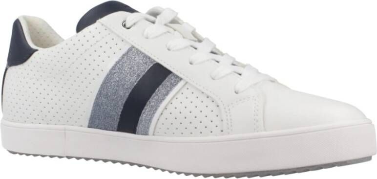 Geox Bloemen Sneakers voor Vrouwen White Dames